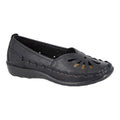 Boulevard Women's Leather Slip on Shoes Black - Renna Clothing