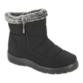 Boulevard Womens Winter Warm Fur Lined Wide Fit Snow Boot Black - Renna Clothing