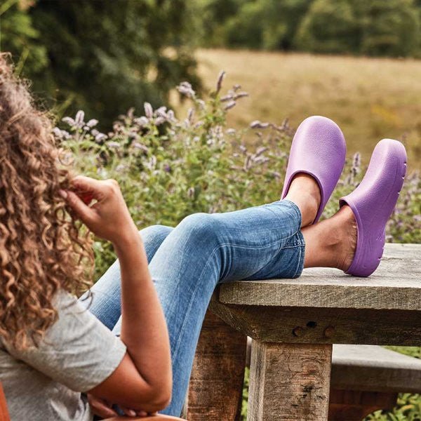 Briers Women's Lightweight Gardening Clogs - Lilac Purple - Renna Clothing
