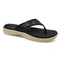 Chunky Platform Toe Post Flip Flop Black - Renna Clothing