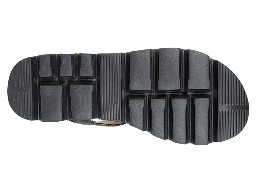 Cipriata Women's Dressy Platform Elasticated Sandal Black - Renna Clothing