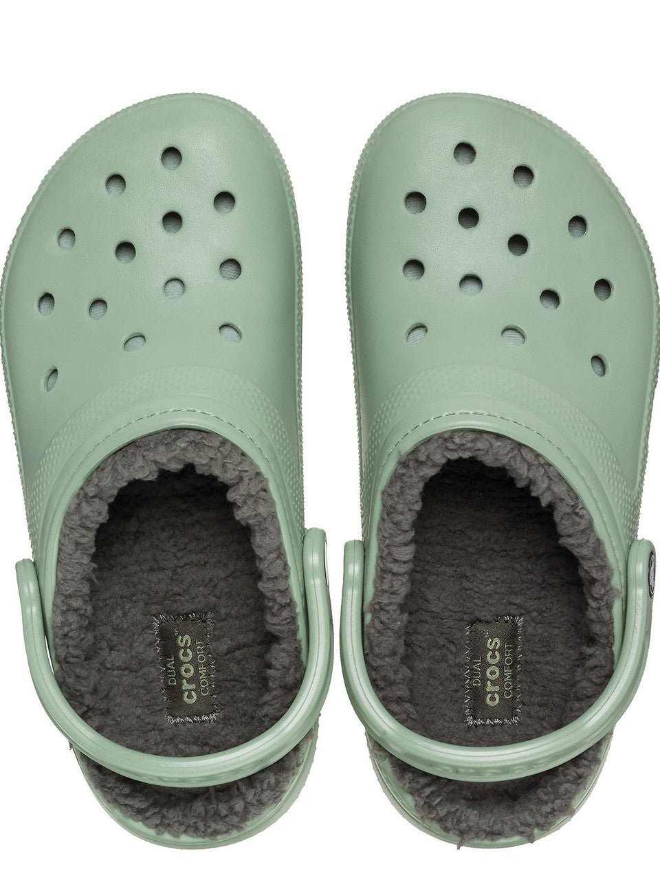 Crocs Classic Lined Clogs Moss Green - Renna Clothing