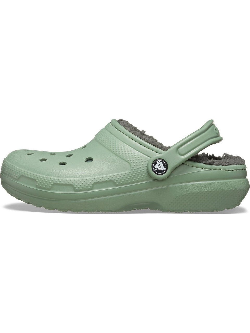 Crocs Classic Lined Clogs Moss Green - Renna Clothing