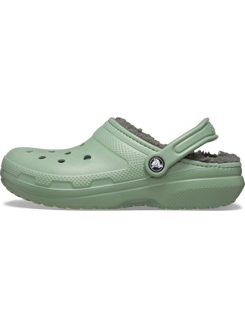 Crocs Classic Lined Clogs Moss Green - Renna Clothing