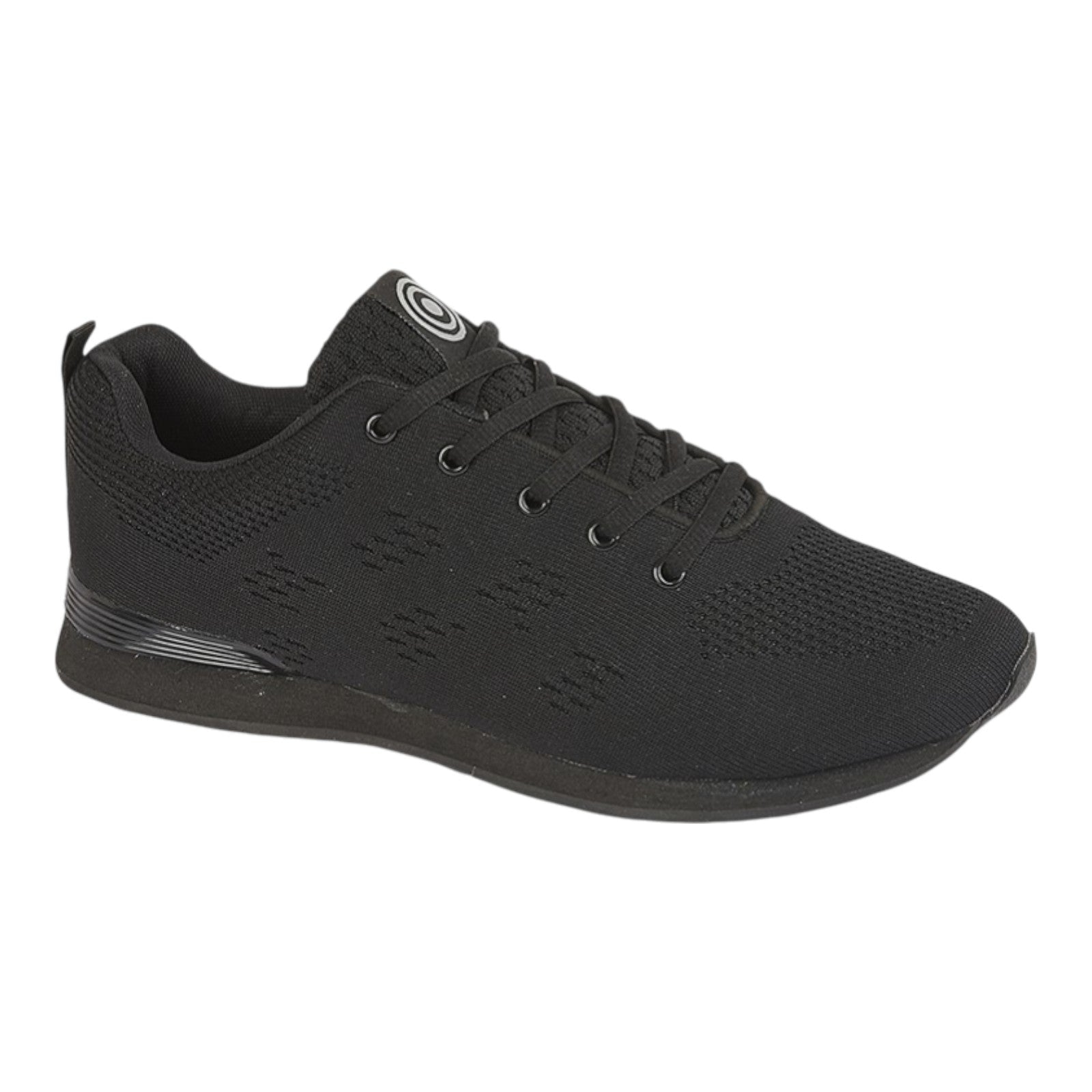 DEK Lace Up Bowling Trainer Black - Renna Clothing