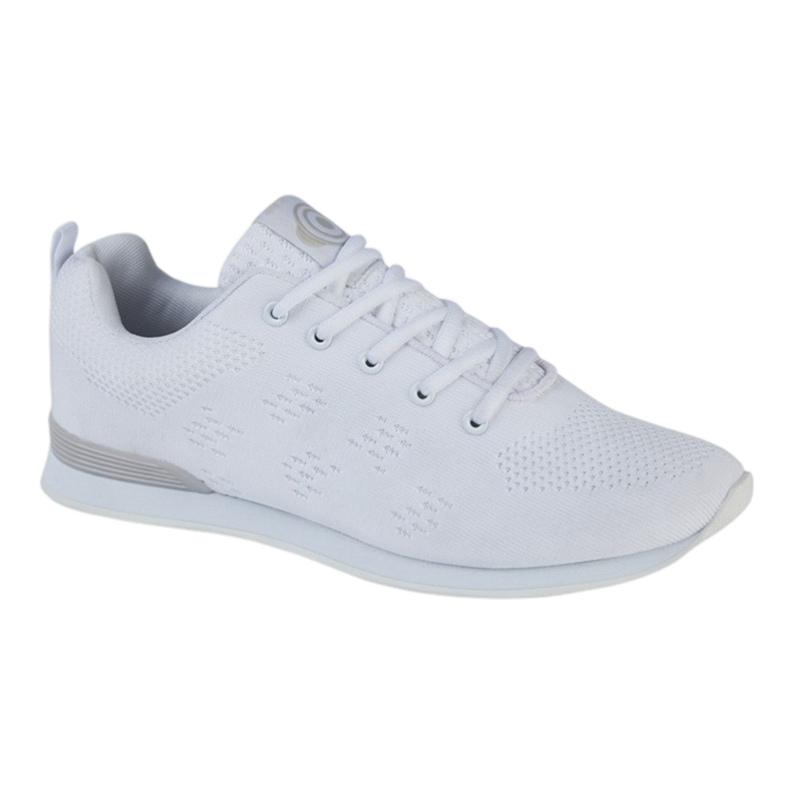 DEK Lace Up Bowling Trainer White - Renna Clothing