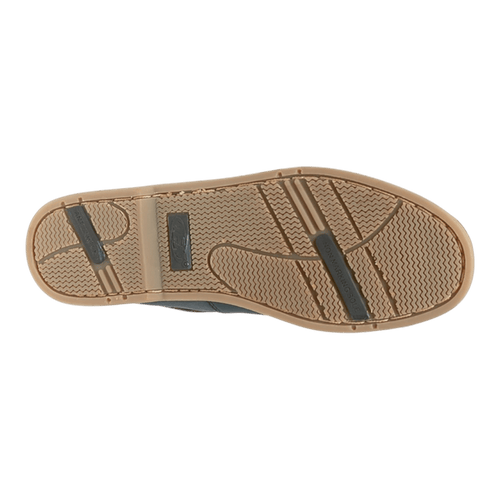 DEK Men’s Leather Moccasin Boat Shoes – Non‑Marking Stitched TPR Sole - Renna Clothing