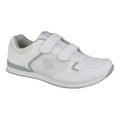 DEK Strap Up No Tred Bowling Trainer White - Renna Clothing