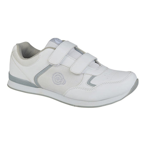 DEK Strap Up No Tred Bowling Trainer White - Renna Clothing
