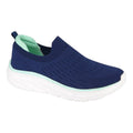 Dek Women's Slip On Breathable Flyknit Casual Trainers Navy - Renna Clothing