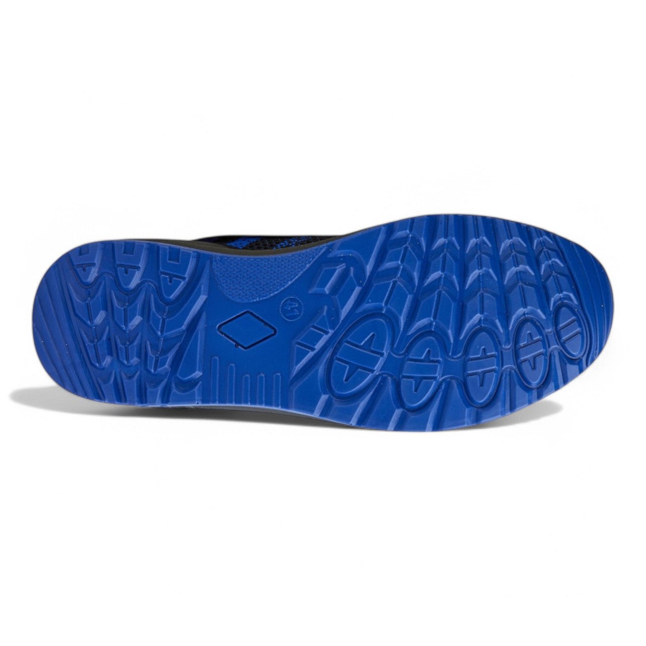 Grafters Steel Toe Cap Fly Knit Safety Trainers Black/Blue - Renna Clothing