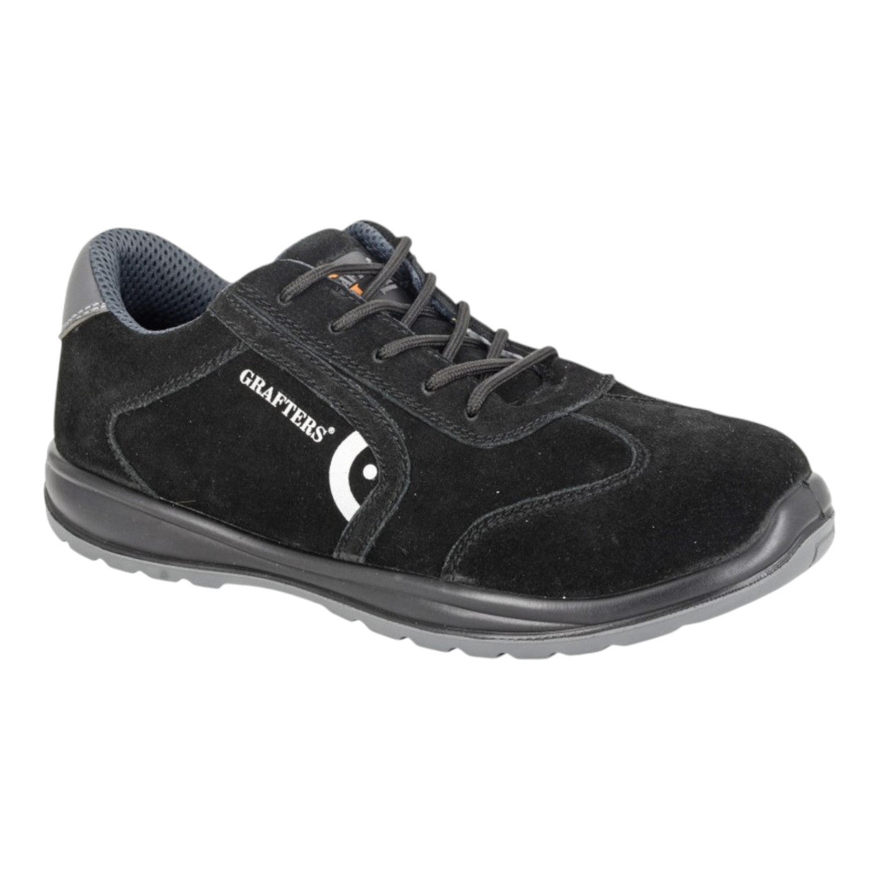 Grafters Steel Toe Cap Kevlar Safety Trainers Black - Renna Clothing