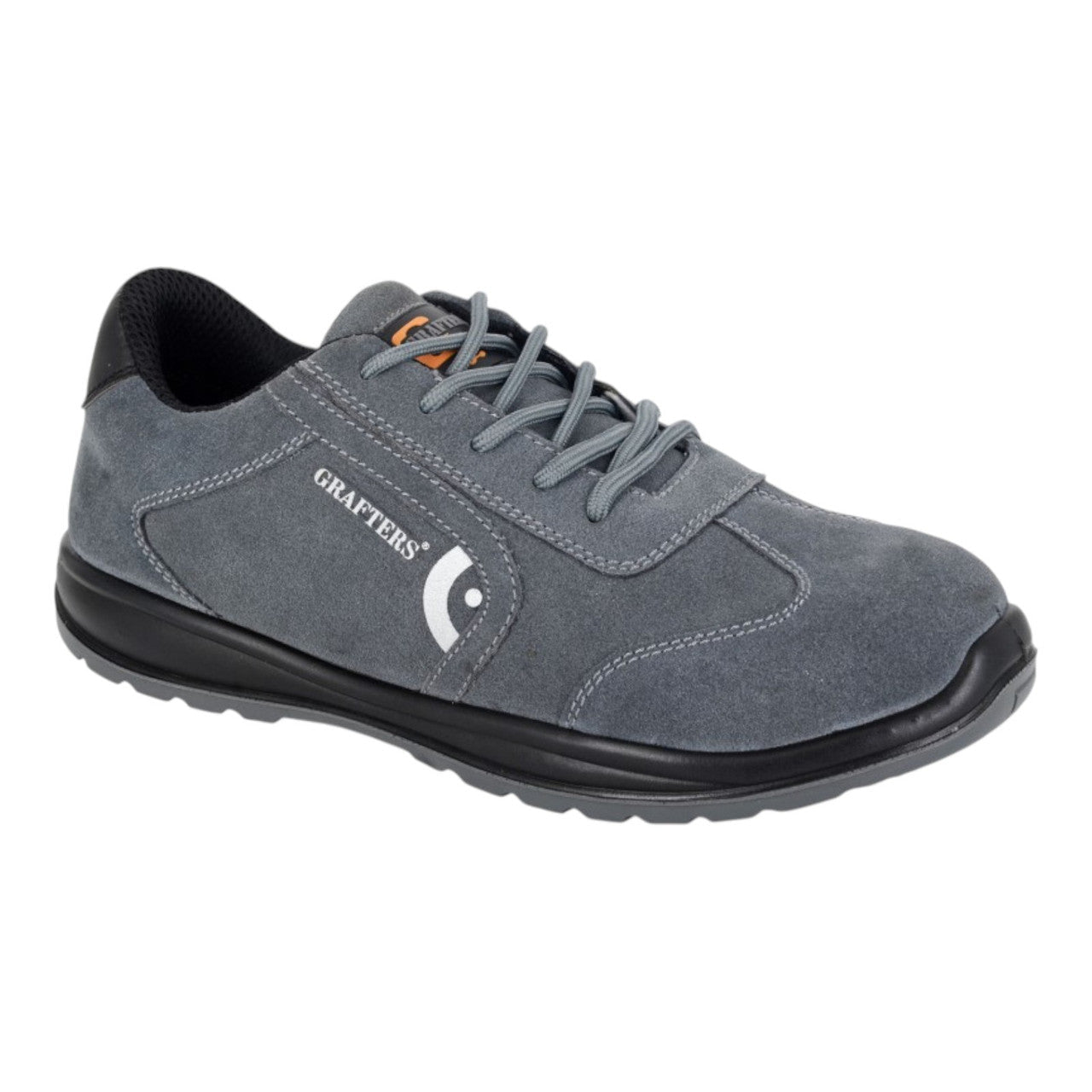 Grafters Steel Toe Cap Kevlar Safety Trainers Grey - Renna Clothing