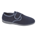 Jo & Joe Men's Strap Warm Hard Sole Slippers Navy - Renna Clothing