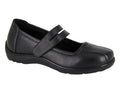 Mary Jane EE Wide Fit Leather Shoes Black - Renna Clothing