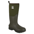 Neoprene Insulated Unisex Mucker Wellies with Rugged Rubber Sole Green - Renna Clothing