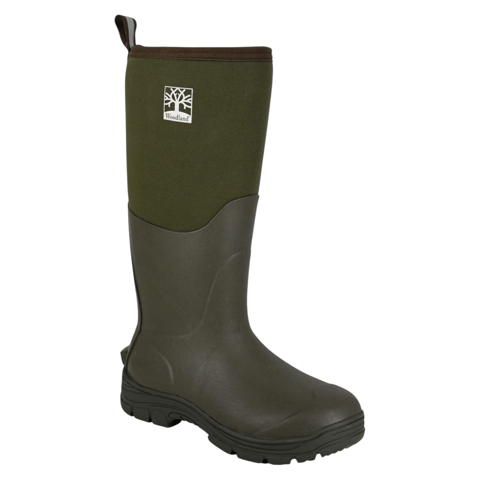Neoprene Insulated Unisex Mucker Wellies with Rugged Rubber Sole Green - Renna Clothing