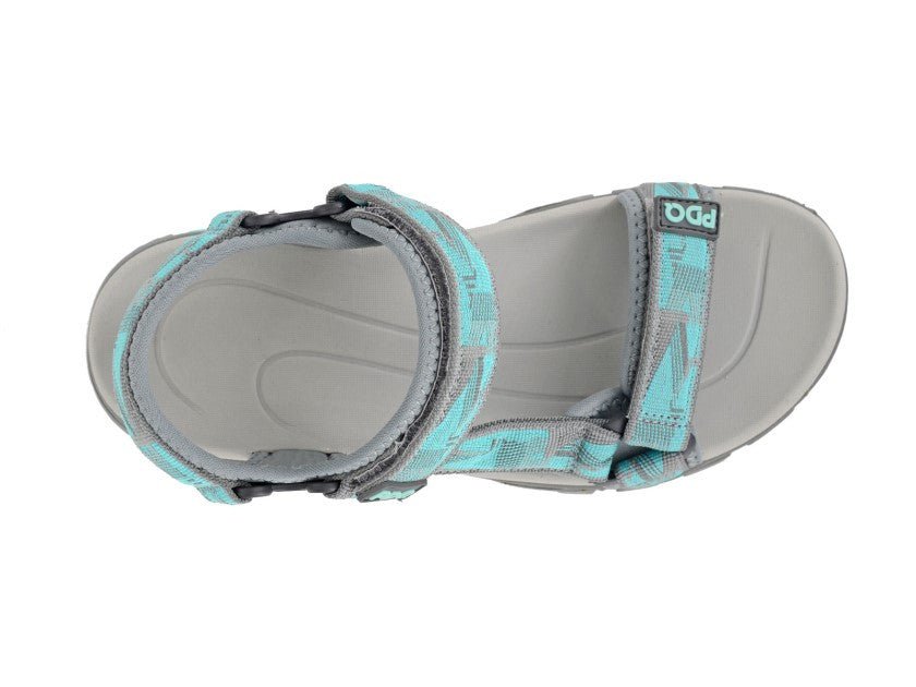 PDQ Ankle Strap Trail Sandals Mint Grey - Renna Clothing