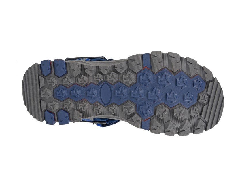 PDQ Mens Trekking Hiking Sandals Navy Grey - Renna Clothing