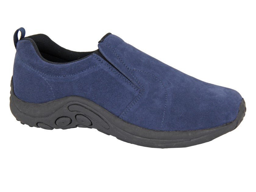 PDQ Unisex Slip On Twin Gusset Jungle Shoes Navy - Renna Clothing
