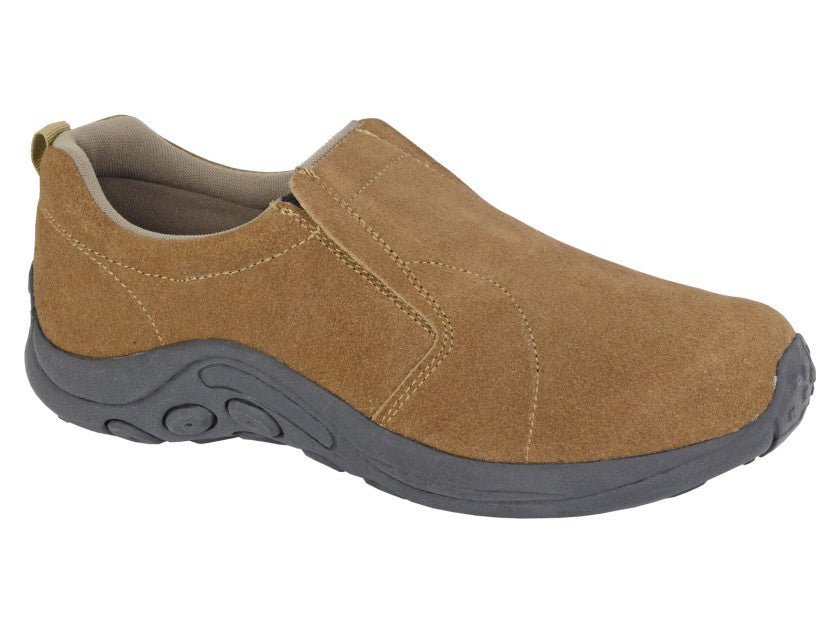 PDQ Unisex Slip On Twin Gusset Jungle Shoes Taupe - Renna Clothing