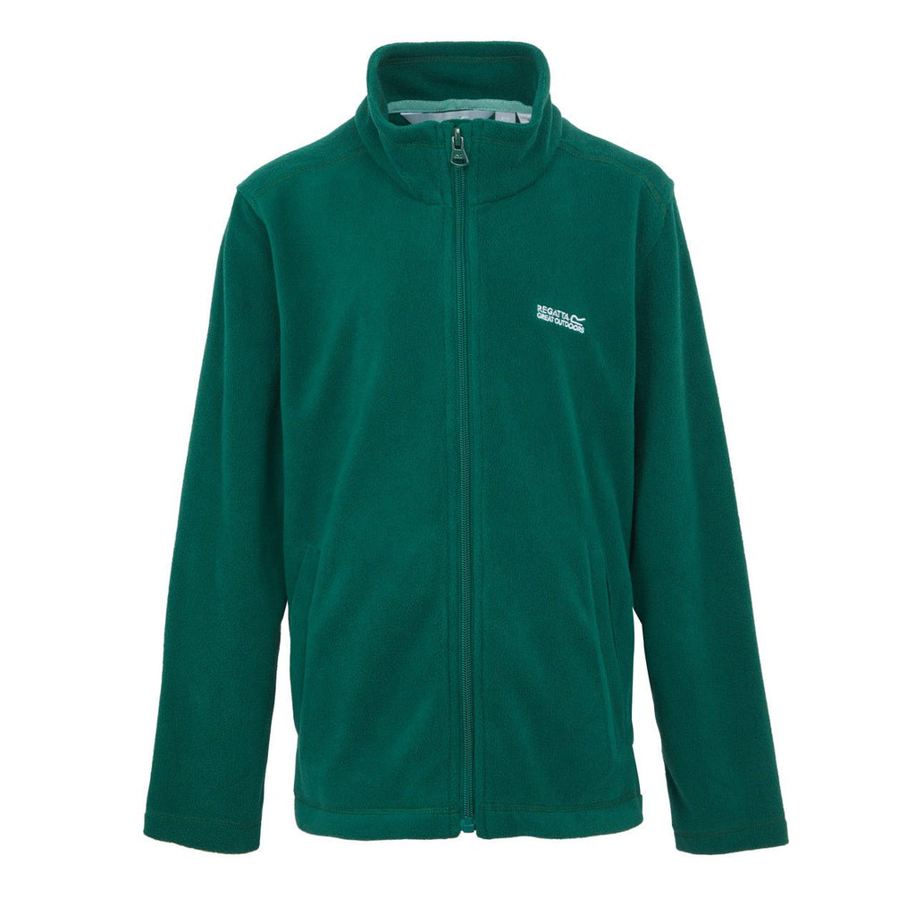 Regatta Kid's King Lightweight Full Zip Fleece Rain Forest Green - Renna Clothing