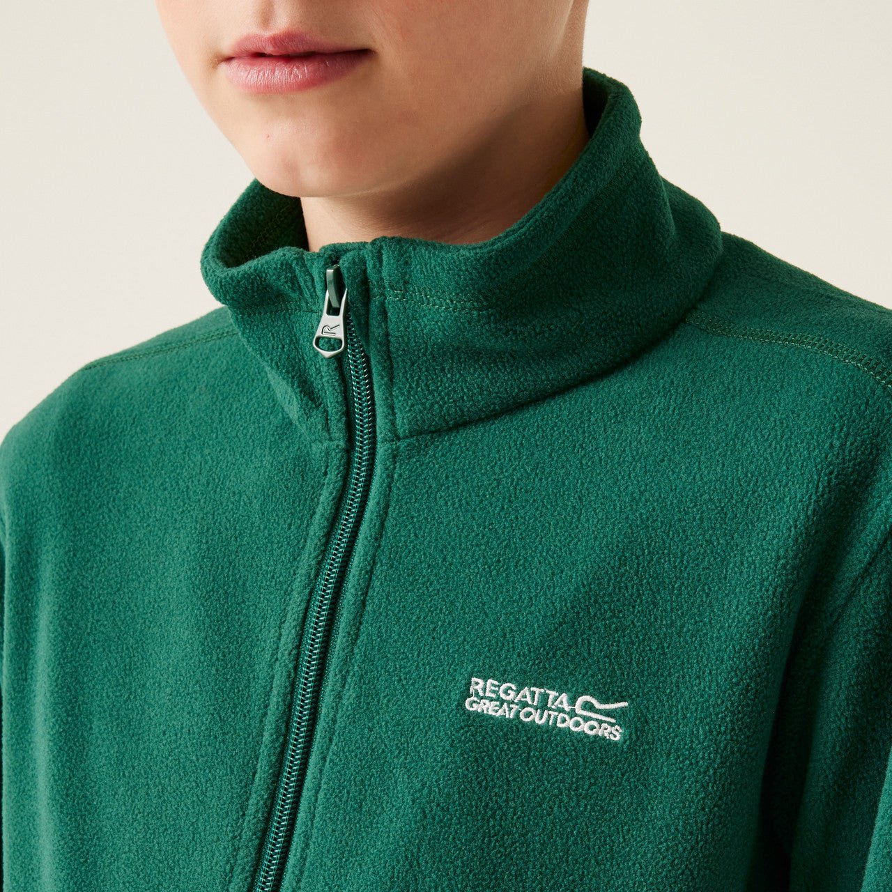 Regatta Kid's King Lightweight Full Zip Fleece Rain Forest Green - Renna Clothing