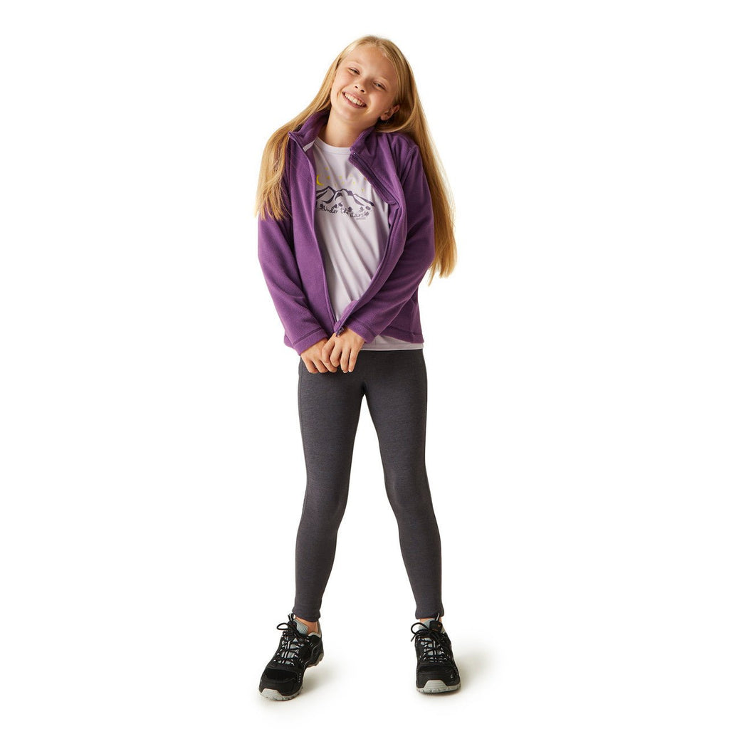 Regatta Kid's King Lightweight Full Zip Fleece Sunset Purple - Renna Clothing