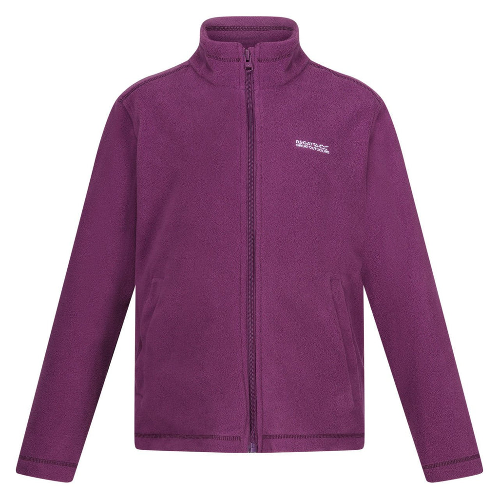 Regatta Kid's King Lightweight Full Zip Fleece Sunset Purple - Renna Clothing