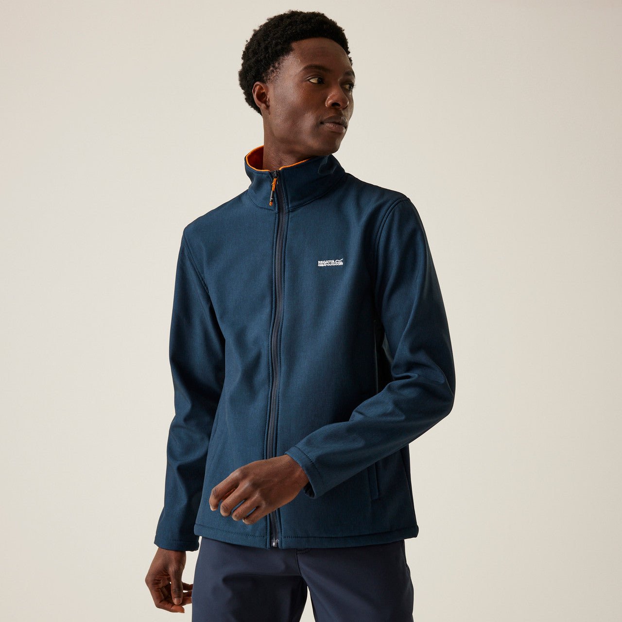 Regatta Mens Cera V Softshell Jacket Navy Marble Fox - Renna Clothing