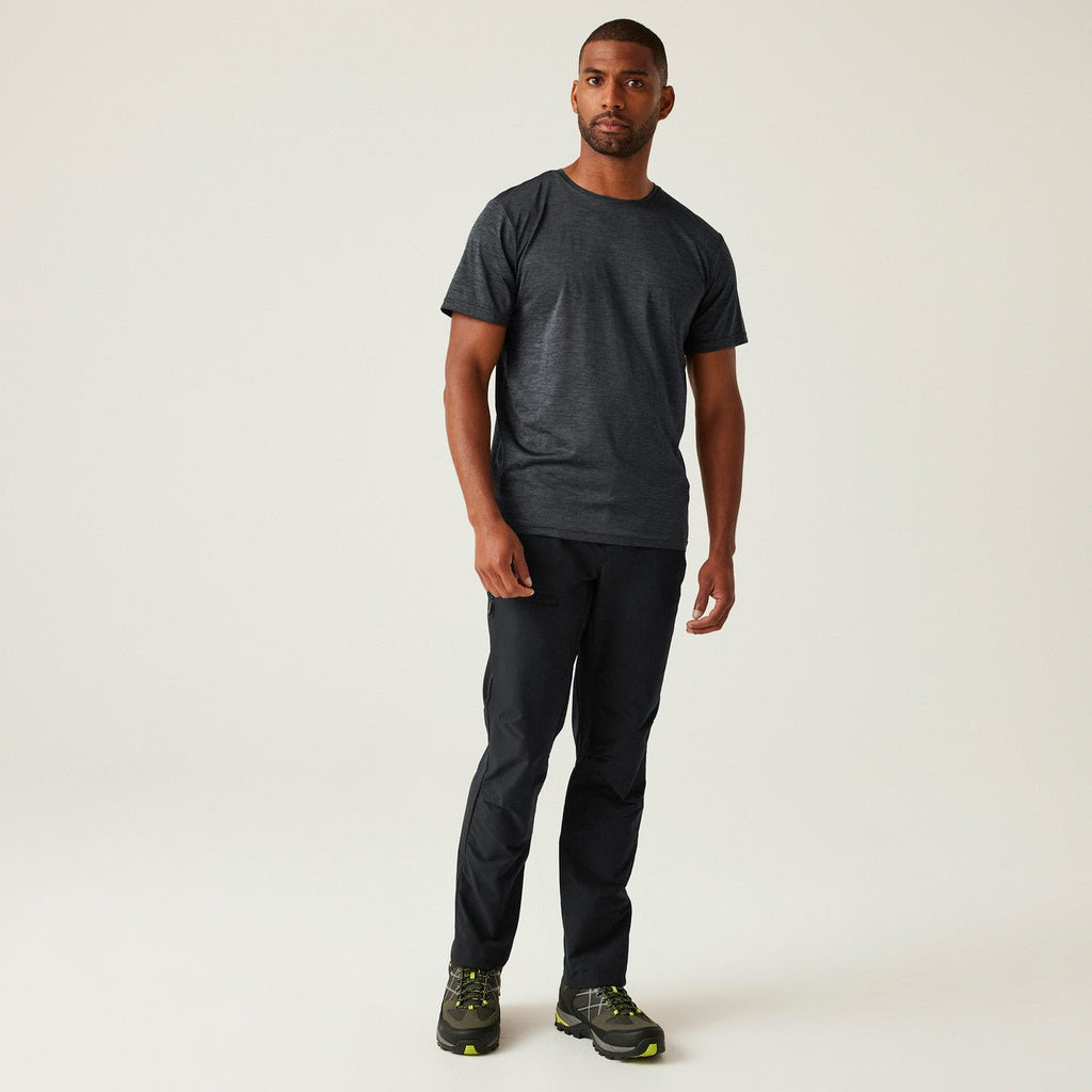 Regatta Mens Highton II Walking Hiking Trousers Black - Renna Clothing