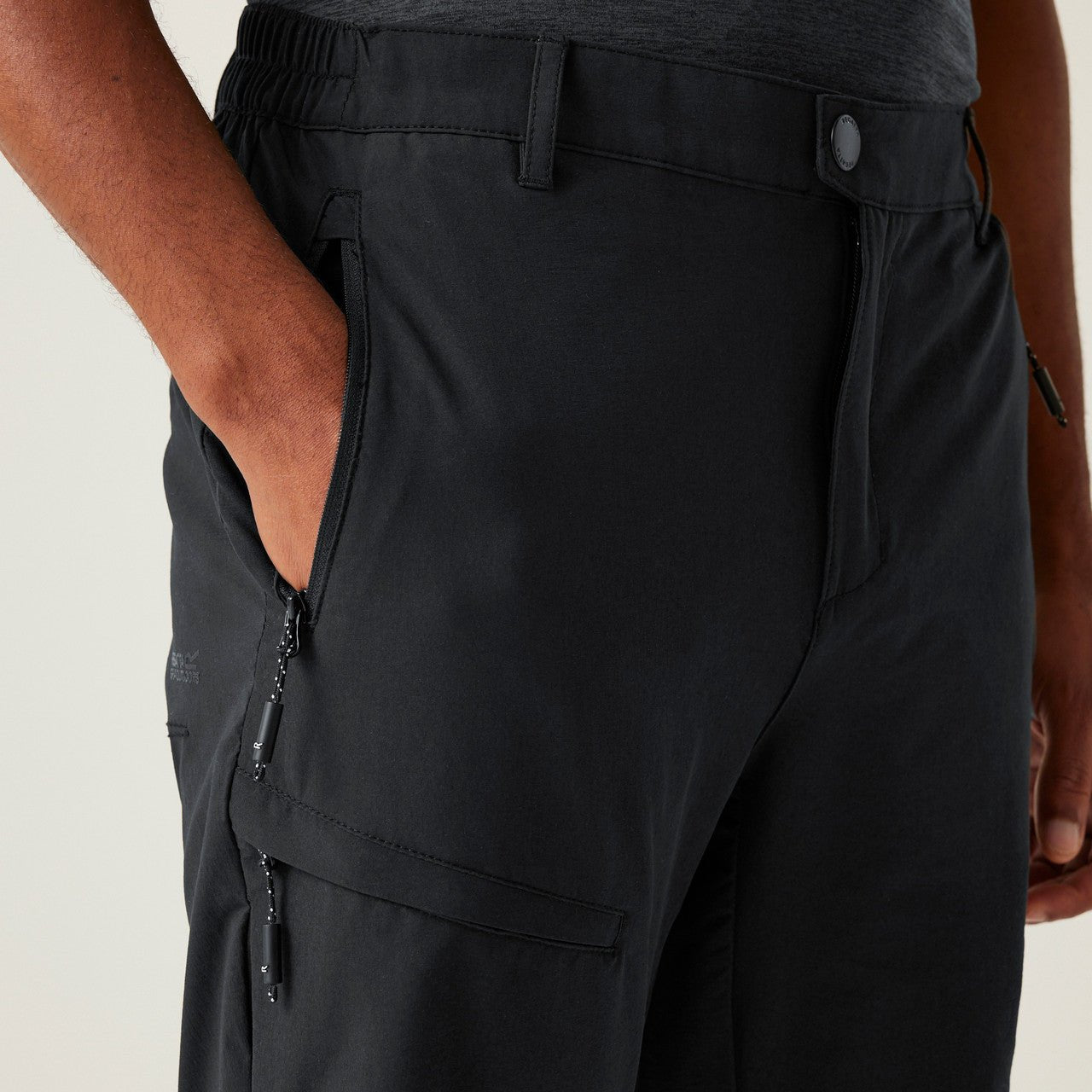 Regatta Mens Highton II Walking Hiking Trousers Black - Renna Clothing