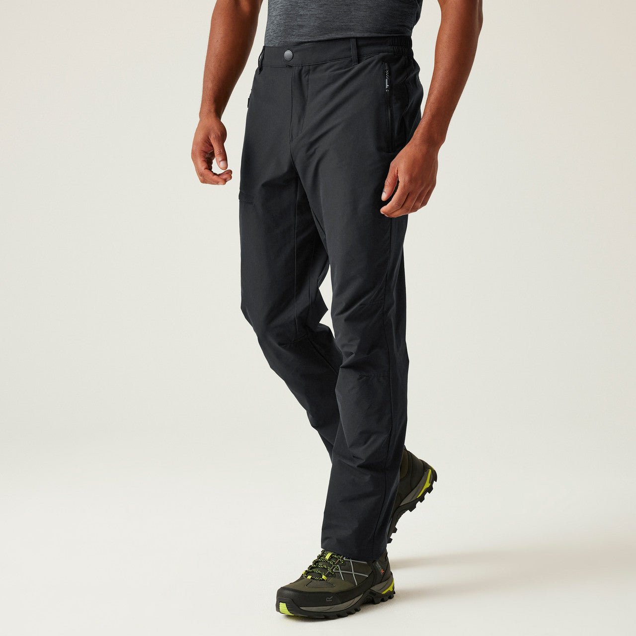 Regatta Mens Highton II Walking Hiking Trousers Black - Renna Clothing