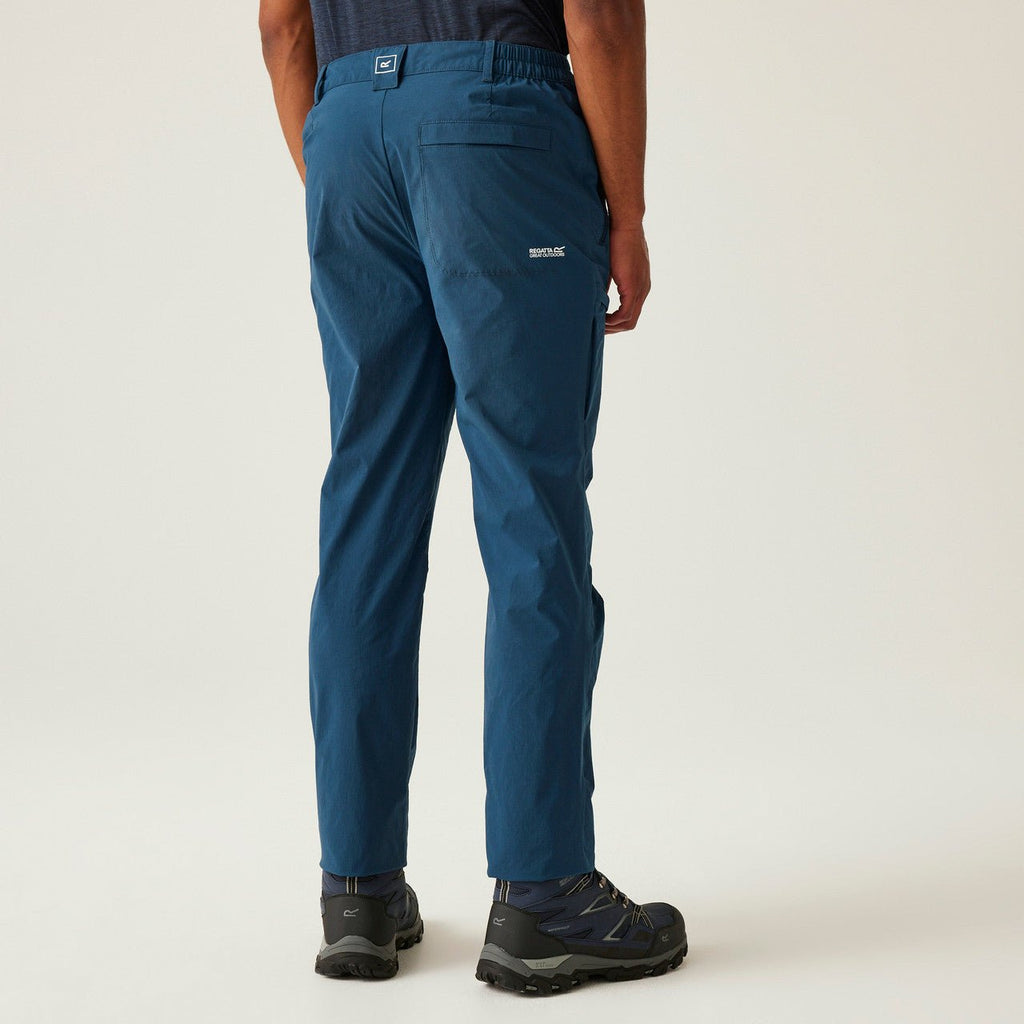 Regatta Mens Highton II Walking Hiking Trousers Moonlight Denim Blue - Renna Clothing