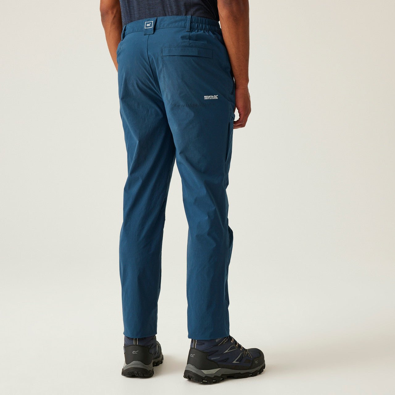 Regatta Mens Highton II Walking Hiking Trousers Moonlight Denim Blue - Renna Clothing