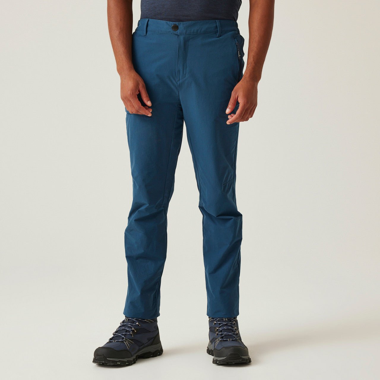 Regatta Mens Highton II Walking Hiking Trousers Moonlight Denim Blue - Renna Clothing