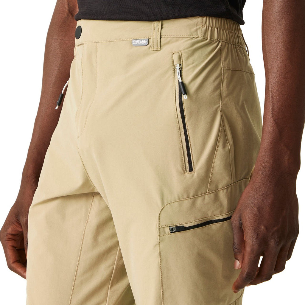 Regatta Mens Highton Walking Hiking Trousers Oat - Renna Clothing