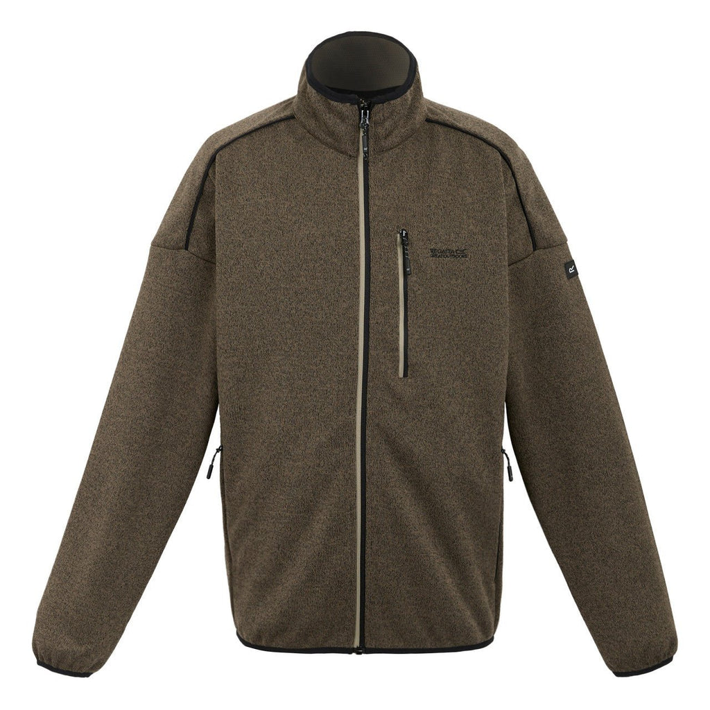 Regatta Men's Kames Full Zip Fleece Brown Treetop Golden Sand - Renna Clothing