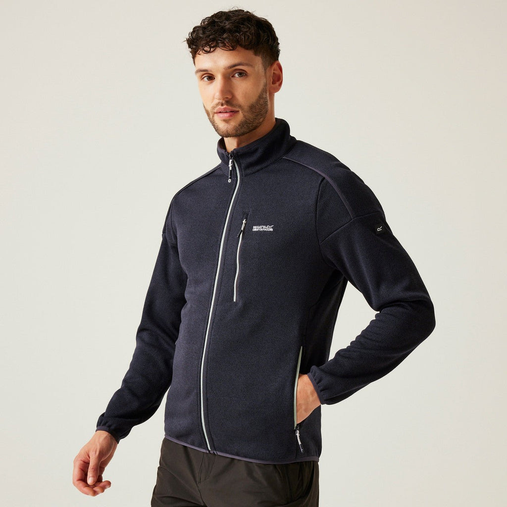 Regatta Men's Kames Full Zip Fleece Grey Ash Glacier - Renna Clothing