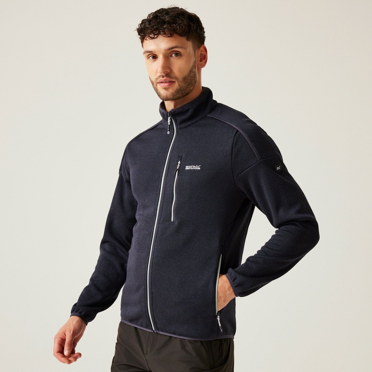 Regatta Men's Kames Full Zip Fleece Grey Ash Glacier - Renna Clothing