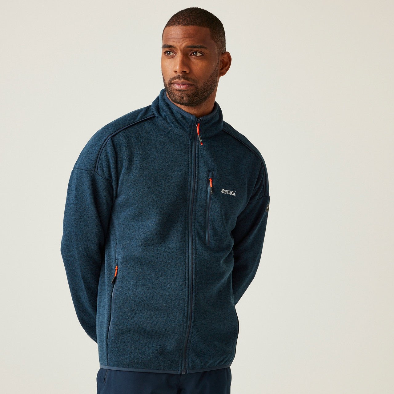 Regatta Men's Kames Full Zip Fleece Moonlight Denim Blue - Renna Clothing