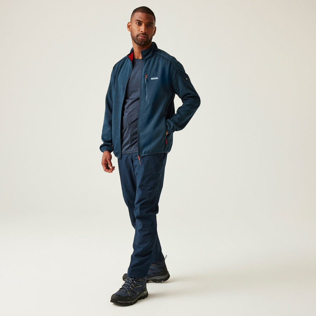 Regatta Men's Kames Full Zip Fleece Moonlight Denim Blue - Renna Clothing