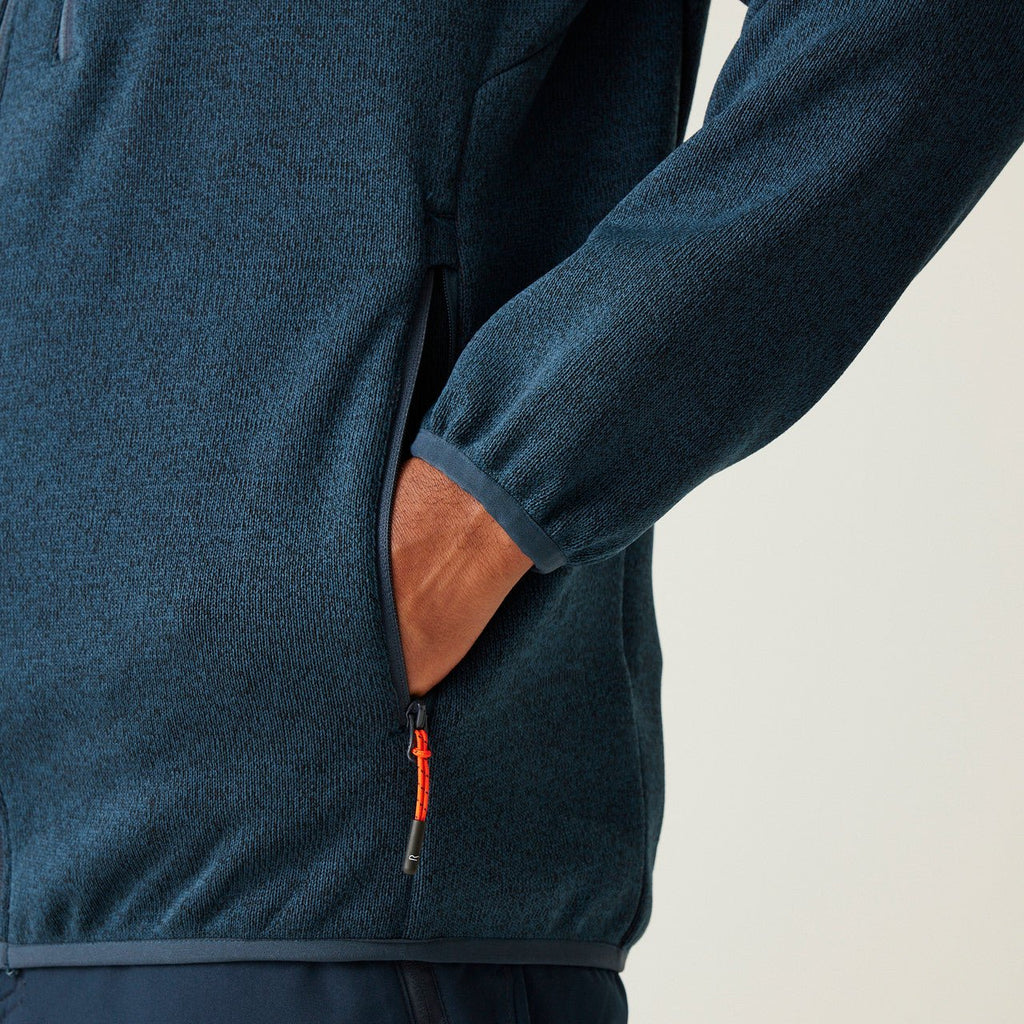 Regatta Men's Kames Full Zip Fleece Moonlight Denim Blue - Renna Clothing