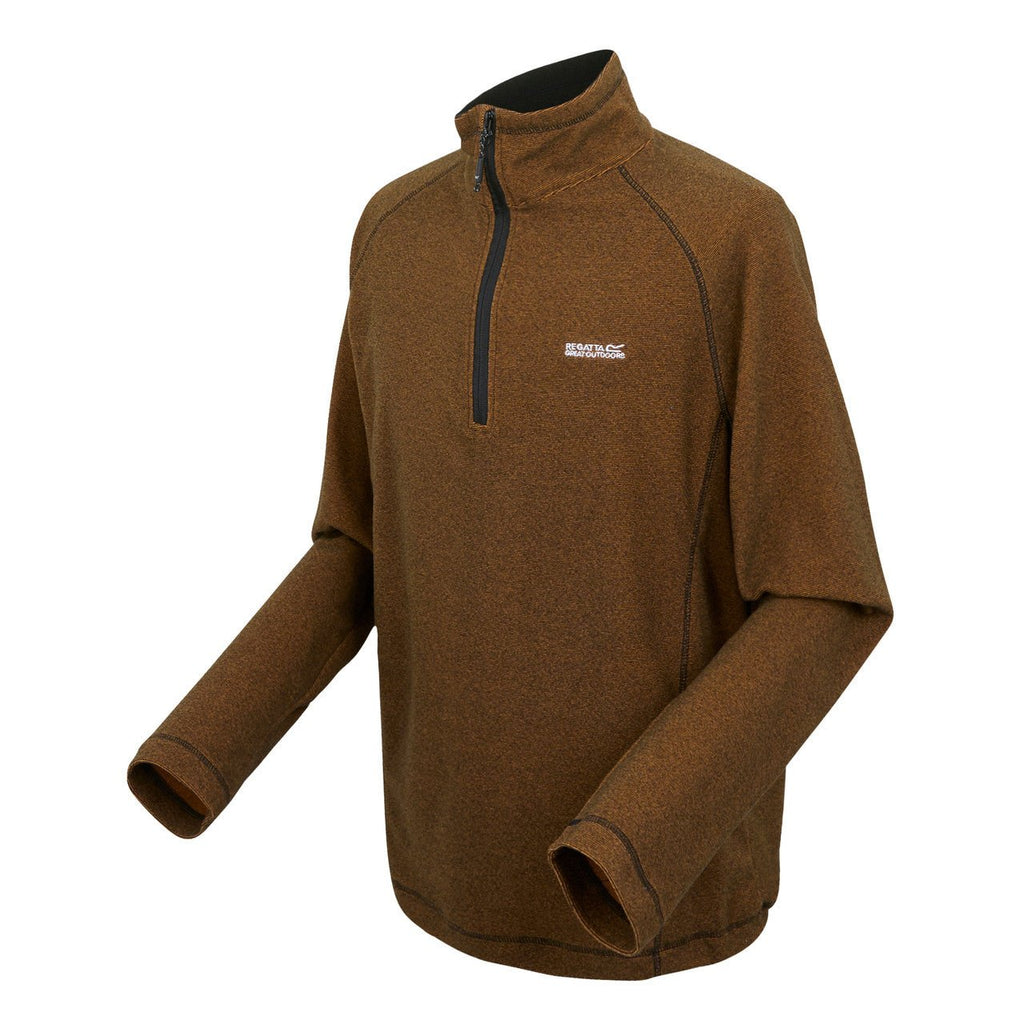 Regatta Men's Montes Lightweight Half Zip Fleece Fox/Black - Renna Clothing