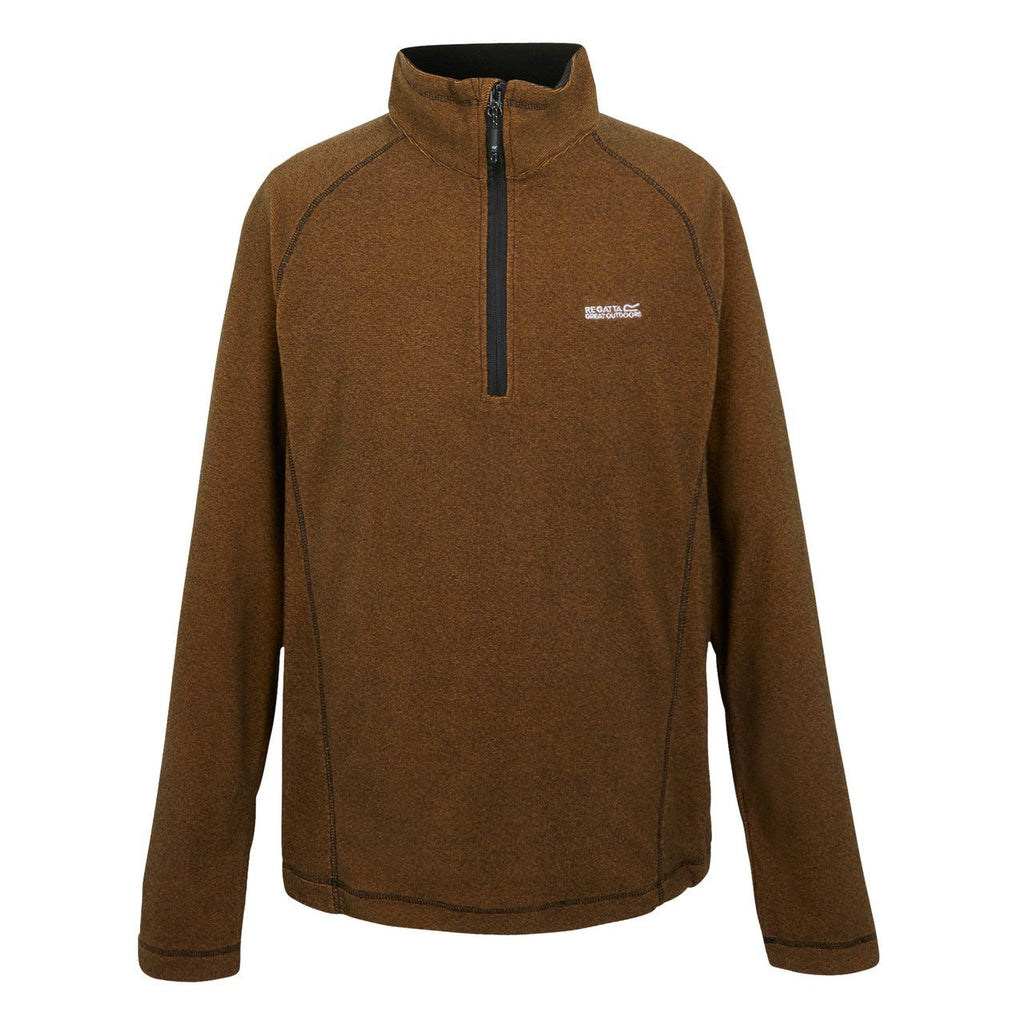 Regatta Men's Montes Lightweight Half Zip Fleece Fox/Black - Renna Clothing