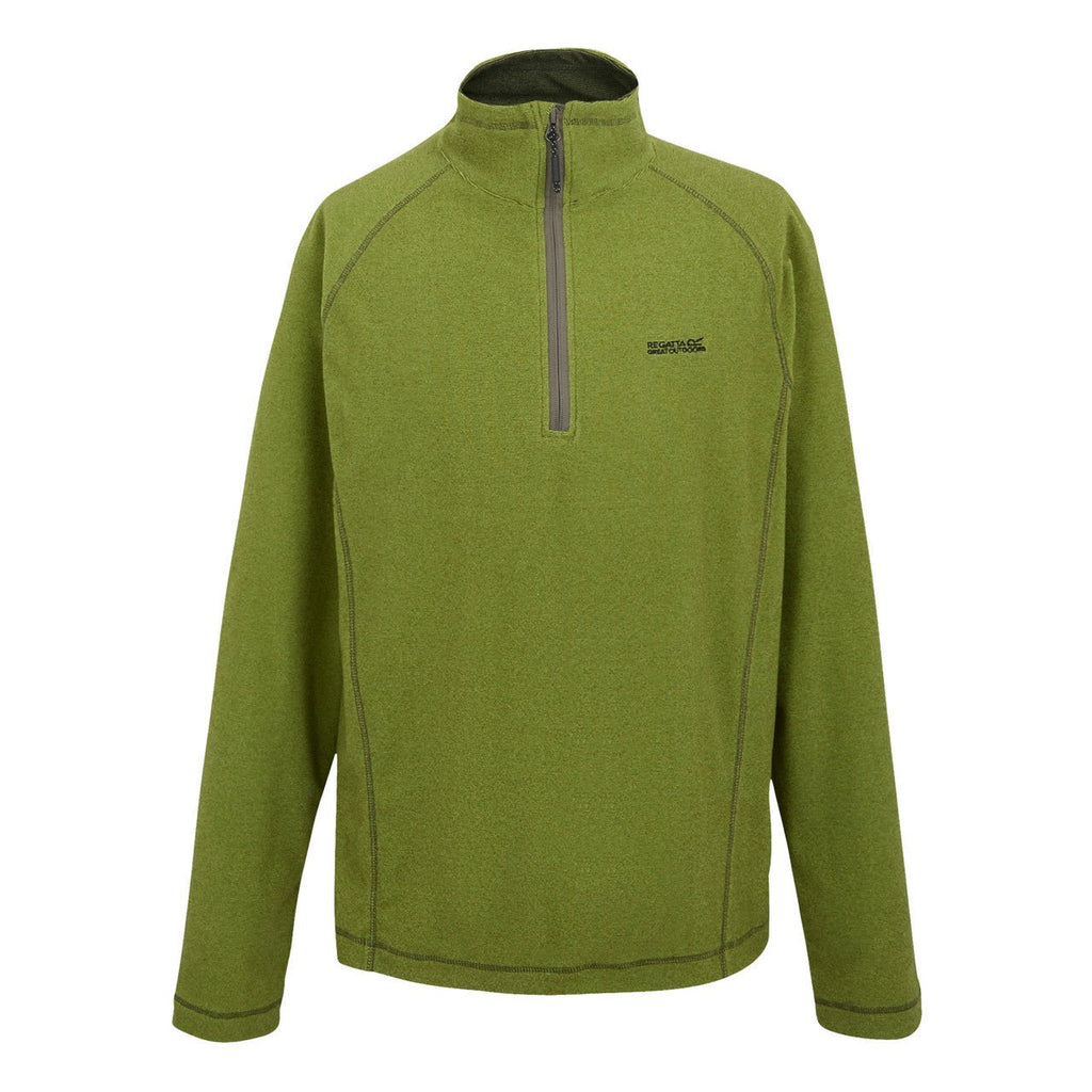 Regatta Men's Montes Lightweight Half Zip Fleece Green Gables/Nephrite Green - Renna Clothing