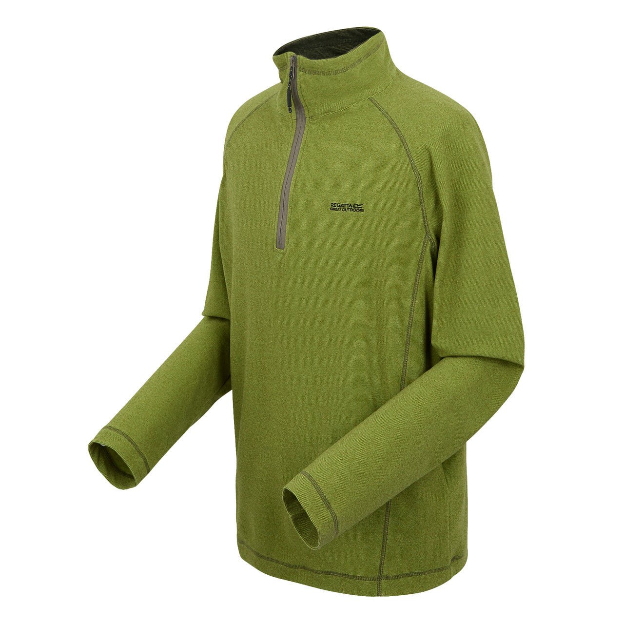 Regatta Men's Montes Lightweight Half Zip Fleece Green Gables/Nephrite Green - Renna Clothing
