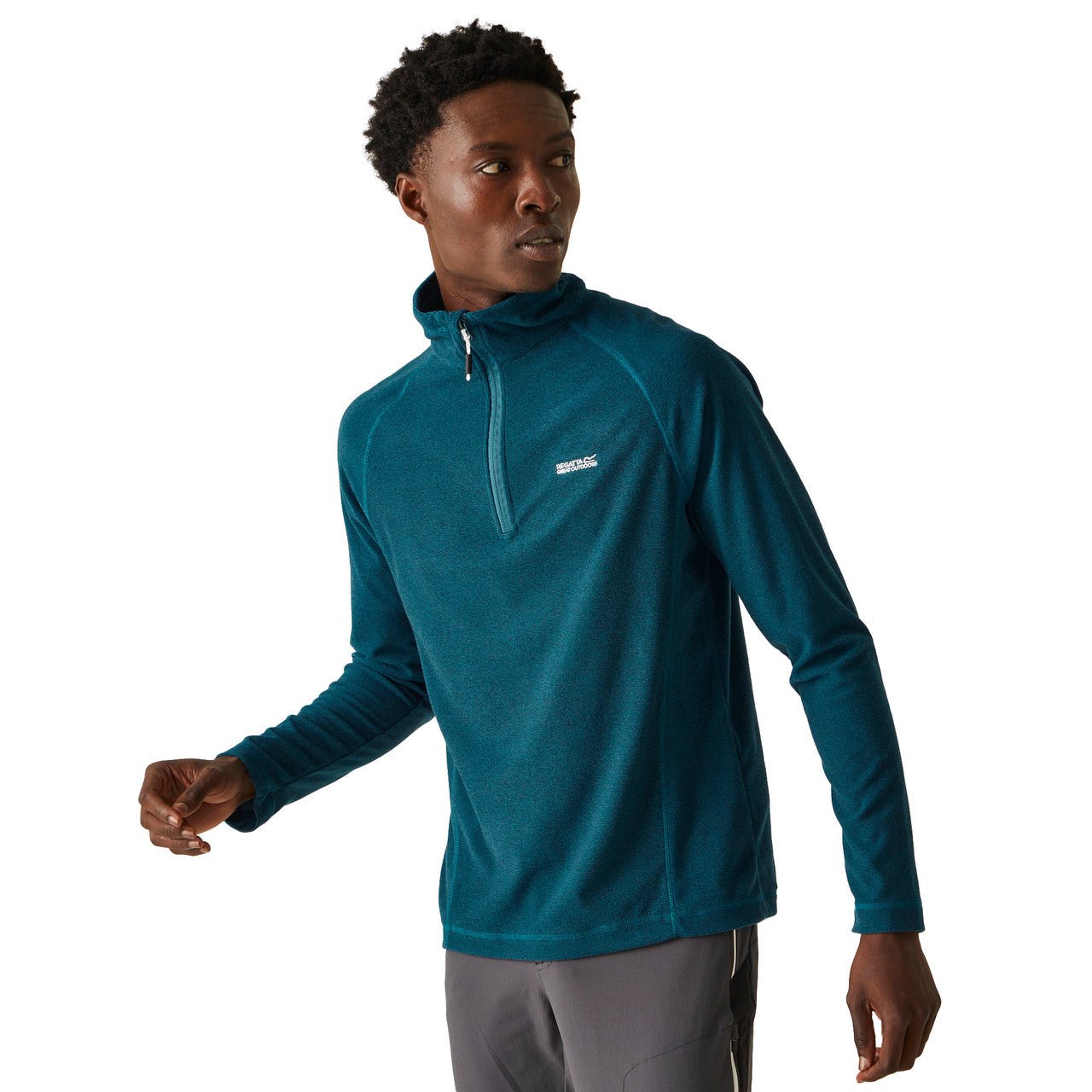 Regatta Men's Montes Lightweight Half Zip Fleece Moroccan Blue - Renna Clothing