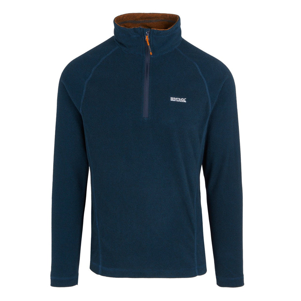 Regatta Men's Montes Lightweight Half Zip Fleece Moroccan Blue/Navy(Fox) - Renna Clothing