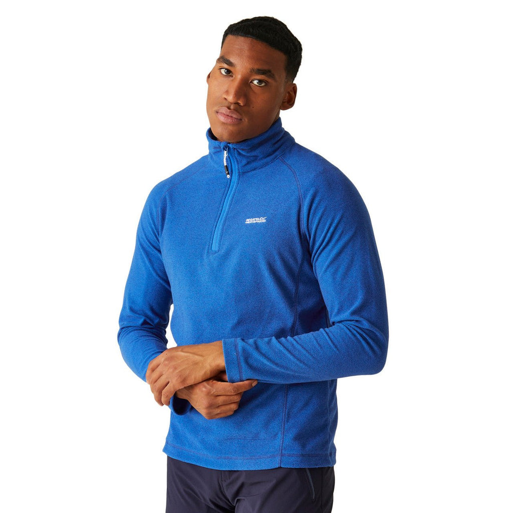 Regatta Men's Montes Lightweight Half Zip Fleece Oxford Blue - Renna Clothing